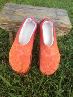 Dawn Tree of Life - handmade slippers