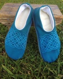 Earth Celtic Knot - handmade slippers