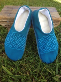 Earth Celtic Knot - handmade slippers
