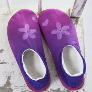 Sunrise Frangipani - handmade slippers